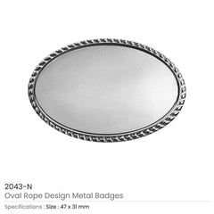 Custom Printed Oval Rope Design Logo Badges | Exhibitions, Conferences, Corporate Events | Yalla Printing UAE
