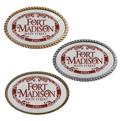 Custom Printed Oval Rope Design Logo Badges | Exhibitions, Conferences, Corporate Events | Yalla Printing UAE