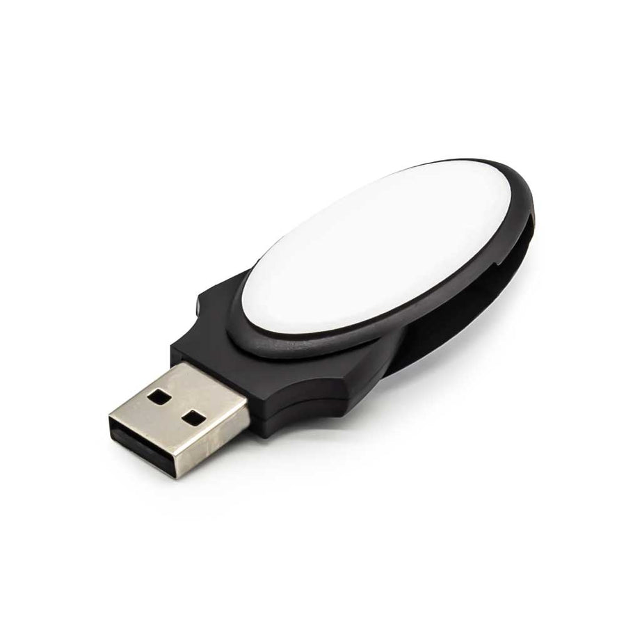 Custom Printed Oval Swivel 4Gb USB Flash Drives | Exhibitions, Conferences, Corporate Events | Yalla Printing UAE