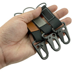 Custom Printed Laserable Pu Leather Keychains With Sling Snap Hook | Logo Branding Corporate Gift | UAE Delivery | Yalla Printing UAE