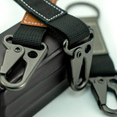 Custom Printed Laserable Pu Leather Keychains With Sling Snap Hook | Logo Branding Corporate Gift | UAE Delivery | Yalla Printing UAE