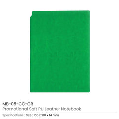 Soft PU Leather A5 Notebooks with Ribbon Bookmark | Custom Packaging Printing | Free Design Support | Yalla Printing UAE