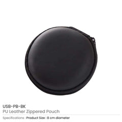 Custom Printed Pu Leather Zippered Pouch | Custom Branded Bag | UAE Delivery | Yalla Printing UAE