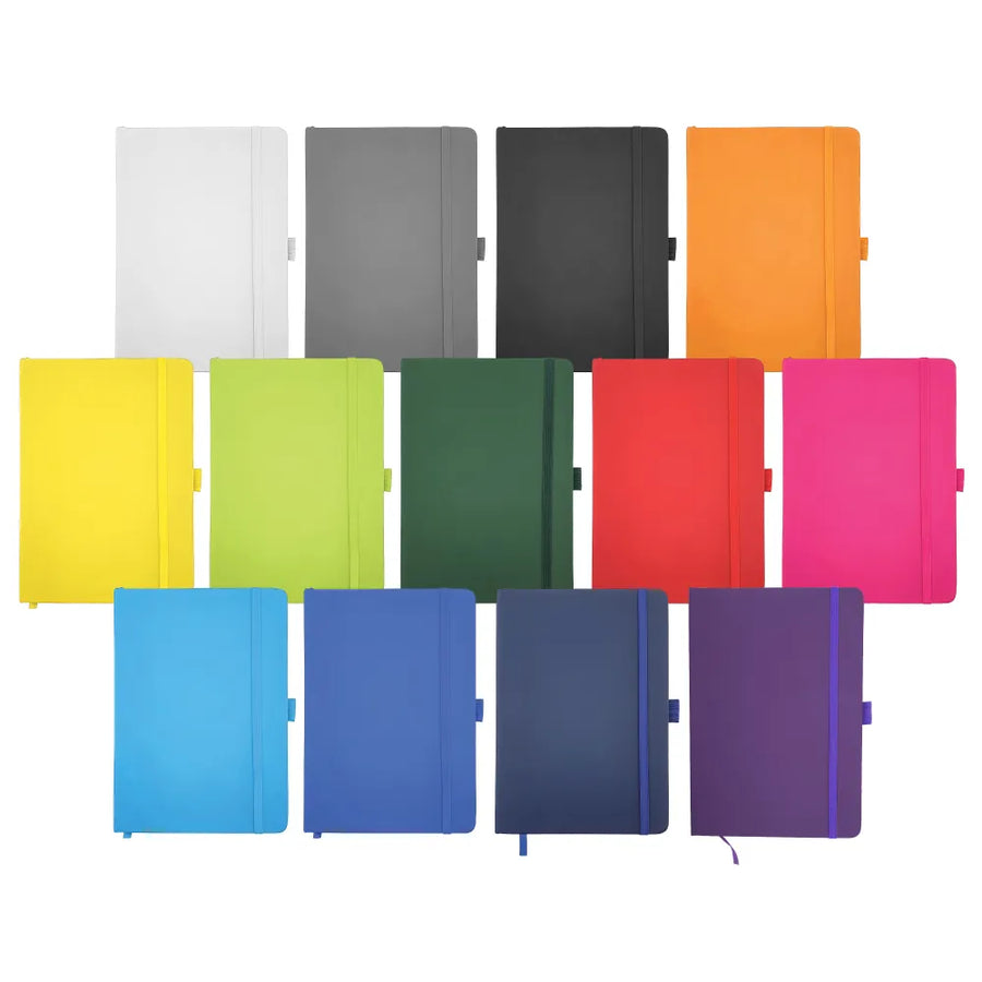 Custom Printed A5 Pu Notebooks With Pen Holder | Logo Branding Corporate Gift | UAE Delivery | Yalla Printing UAE