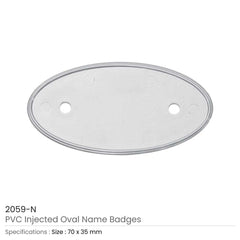 Custom Printed PVC Injected Oval Logo Badges | Corporate Award & Recognition Gift | UAE Delivery | Yalla Printing UAE