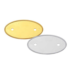 Custom Printed PVC Injected Oval Name Badges | Exhibitions, Conferences, Corporate Events | Yalla Printing UAE