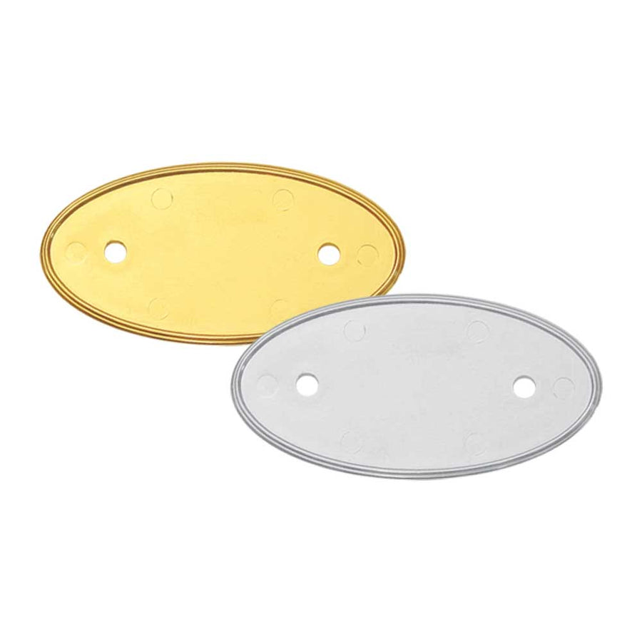 PVC Injected Oval Logo Badges | Custom Packaging Printing | Free Design Support | Yalla Printing UAE