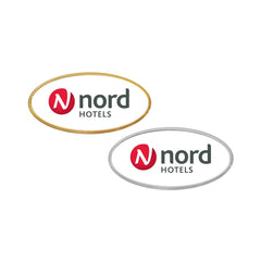 Custom Printed PVC Injected Oval Name Badges | Exhibitions, Conferences, Corporate Events | Yalla Printing UAE