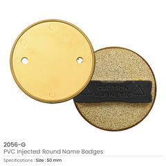 Custom Printed PVC Injected Round Badges | Corporate Award & Recognition Gift | UAE Delivery | Yalla Printing UAE