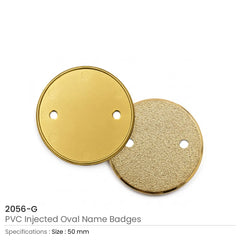 PVC Injected Logo Badges in Round Shape