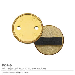 Custom Printed PVC Injected Round Badges | Corporate Award & Recognition Gift | UAE Delivery | Yalla Printing UAE
