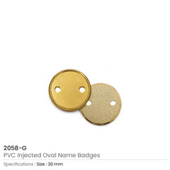 PVC Injected Logo Badges in Round Shape
