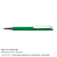 Custom Printed Maxema Flow Texture Pens | Logo Branding Corporate Gift | UAE Delivery | Yalla Printing UAE