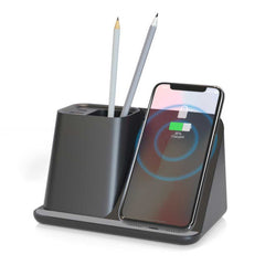 Custom Printed Multifunction Pen Holder With Wireless Charging | Logo Branding Corporate Gift | UAE Delivery | Yalla Printing UAE