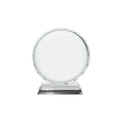 Custom Printed Photo Crystals In Sunflower Design | Corporate Award & Recognition Gift | UAE Delivery | Yalla Printing UAE