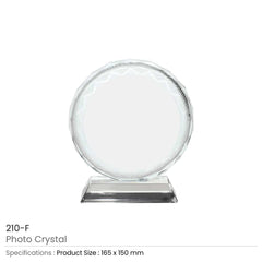 Custom Printed Photo Crystals In Sunflower Design | Corporate Award & Recognition Gift | UAE Delivery | Yalla Printing UAE