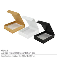 Notebooks & Diaries – Plain Gift Packaging Box A5 Size with Magnetic Flap | Custom Packaging Printing | Free Design Support | Yalla Printing UAE
