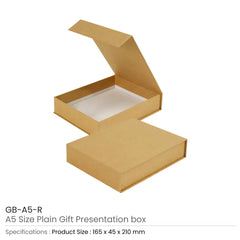 Notebooks & Diaries – Plain Gift Packaging Box A5 Size with Magnetic Flap | Custom Packaging Printing | Free Design Support | Yalla Printing UAE