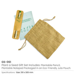 Custom Printed Sustainable Plant A Seed Gift Set Gs - 061 | Logo Branding Corporate Gift | UAE Delivery | Yalla Printing UAE