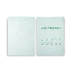 Custom Printed Plantable Notepads B6 With Wild Flower Seeds Covers | Logo Branding Corporate Gift | UAE Delivery | Yalla Printing UAE