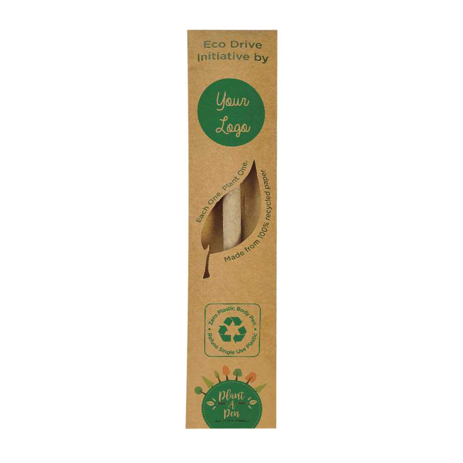 Custom Printed Plantable Pens | Logo Branding Corporate Gift | UAE Delivery | Yalla Printing UAE
