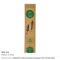 Custom Printed Plantable Pens | Logo Branding Corporate Gift | UAE Delivery | Yalla Printing UAE