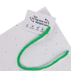 Custom Printed Plantable Marigold Seed Paper Bags In A4 Size With Tag | Custom Branded Bag | UAE Delivery | Yalla Printing UAE