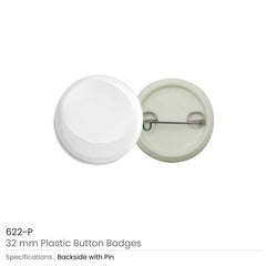 Custom Printed Plastic Button Badges | Logo Branding Corporate Gift | UAE Delivery | Yalla Printing UAE