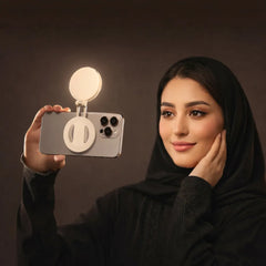 Custom Printed Pocket Selfie Ring Light With Magsafe, Bi - Color LED, 180° Flip Design | Exhibitions, Conferences, Corporate Events | Yalla Printing UAE