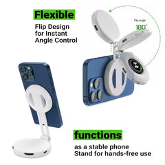 Custom Printed Pocket Selfie Ring Light With Magsafe, Bi - Color LED, 180° Flip Design | Exhibitions, Conferences, Corporate Events | Yalla Printing UAE