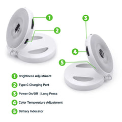 Custom Printed Pocket Selfie Ring Light With Magsafe, Bi - Color LED, 180° Flip Design | Exhibitions, Conferences, Corporate Events | Yalla Printing UAE