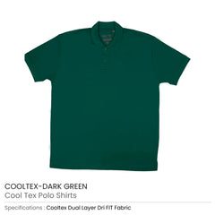 Custom Printed Cooltex Polo Shirts 100% Cotton Material 220Gsm - Cotton Fabric | Logo Branding Corporate Gift | UAE Delivery | Yalla Printing UAE