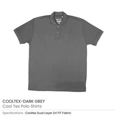 Custom Printed Cooltex Polo Shirts 100% Cotton Material 220Gsm - Cotton Fabric | Logo Branding Corporate Gift | UAE Delivery | Yalla Printing UAE