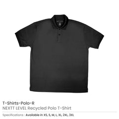Custom Printed Nextt Level Recycled Polo T - Shirts | Custom Apparel Branding | UAE Delivery | Yalla Printing UAE