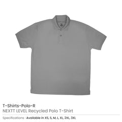 Custom Printed Nextt Level Recycled Polo T - Shirts | Custom Apparel Branding | UAE Delivery | Yalla Printing UAE