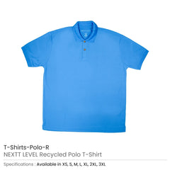 Custom Printed Nextt Level Recycled Polo T - Shirts | Custom Apparel Branding | UAE Delivery | Yalla Printing UAE