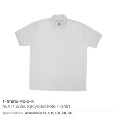 Custom Printed Nextt Level Recycled Polo T - Shirts | Custom Apparel Branding | UAE Delivery | Yalla Printing UAE