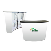 Custom Branded Pop-Up Table – Portable, Full-Color Display Counter for Trade Shows and Events | Yalla Printing