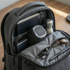Custom Printed Portable Bluetooth Speaker With Light Up Logo And Lanyard - Portable Structure | Logo Branding Corporate Gift | UAE Delivery | Yalla Printing UAE