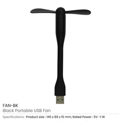 Custom Printed Portable USB Fan - Portable Structure | Logo Branding Corporate Gift | UAE Delivery | Yalla Printing UAE