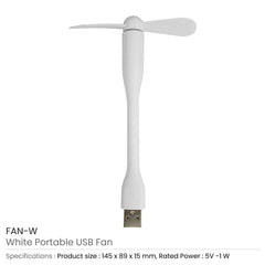 Custom Printed Portable USB Fan - Portable Structure | Logo Branding Corporate Gift | UAE Delivery | Yalla Printing UAE