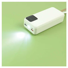 Custom Printed Fast Charging Powerbank 30, 000 Mah With Flashlight & Leather Strap | Logo Branding Corporate Gift | UAE Delivery | Yalla Printing UAE