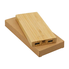 Bamboo Wireless Power Bank | Corporate Tech Gift – Yalla Printing UAE
