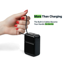 Powerbank With Built-in Type-c & Lightning Cables, 20,000mah, 45w Fast Charging | Logo Branding Corporate Gift | UAE Delivery | Yalla Printing UAE