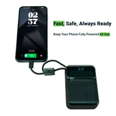 Powerbank With Built-in Type-c & Lightning Cables, 20,000mah, 45w Fast Charging | Logo Branding Corporate Gift | UAE Delivery | Yalla Printing UAE