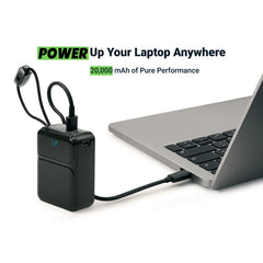 Powerbank With Built-in Type-c & Lightning Cables, 20,000mah, 45w Fast Charging | Logo Branding Corporate Gift | UAE Delivery | Yalla Printing UAE