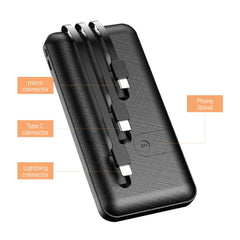 Custom Printed Powerbank With Inbuilt Cables | Logo Branding Corporate Gift | UAE Delivery | Yalla Printing UAE