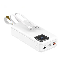 Custom Printed Fast Charging Powerbank 30, 000 Mah With Flashlight & Leather Strap | Logo Branding Corporate Gift | UAE Delivery | Yalla Printing UAE