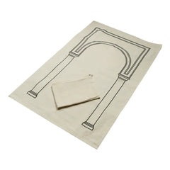 Custom Printed Prayer Mat With Pouch, Cotton Material, Eco - Friendly & Portable - Cotton Fabric With Portable Structure | Custom Branded Bag | UAE Delivery | Yalla Printing UAE
