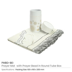 Caps & Headwear – Prayer Mat with Tasbih in Tubular Box Best Ramadan Gifts | Restaurant & Takeaway Branding – Yalla Printing UAE